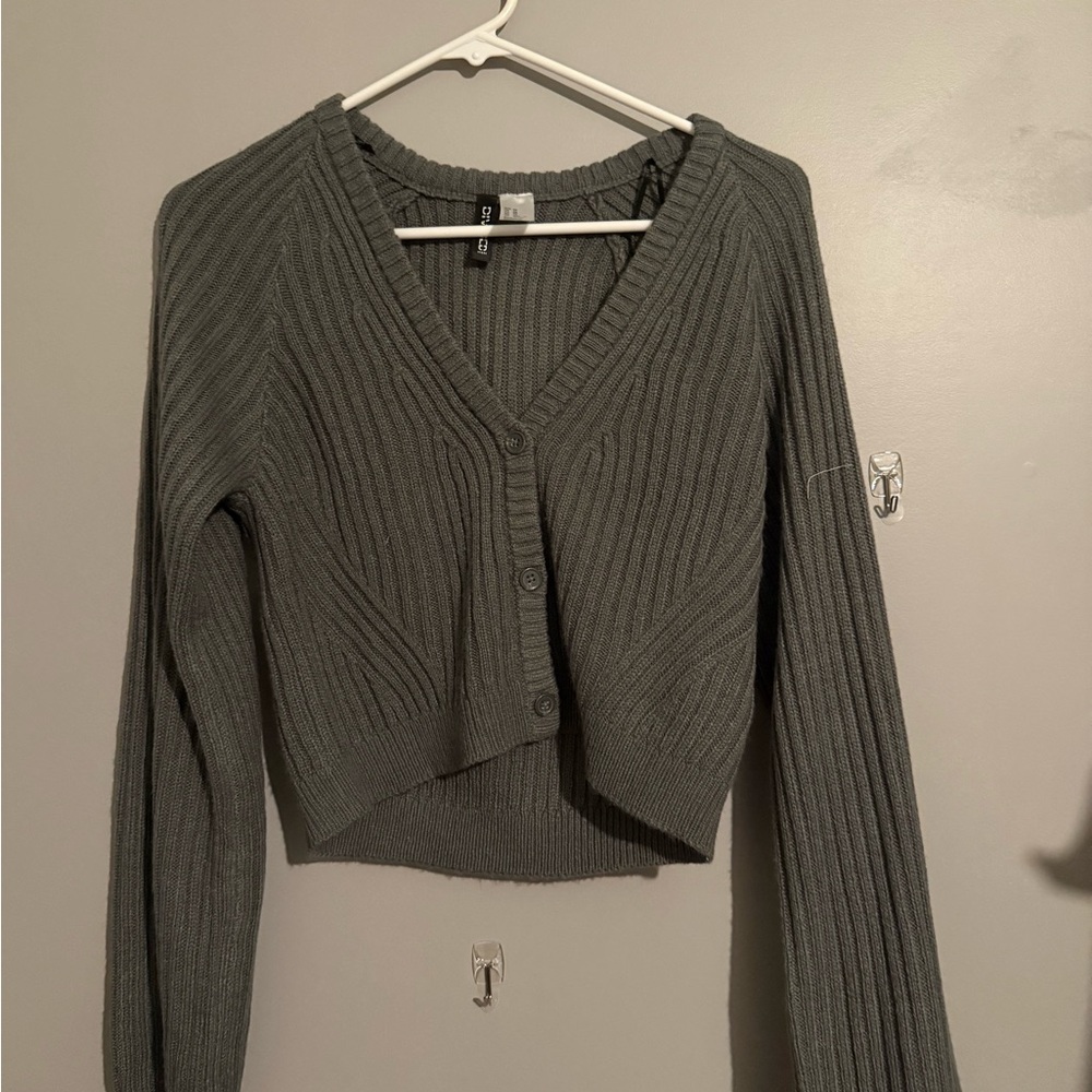 Grey V neck sweater